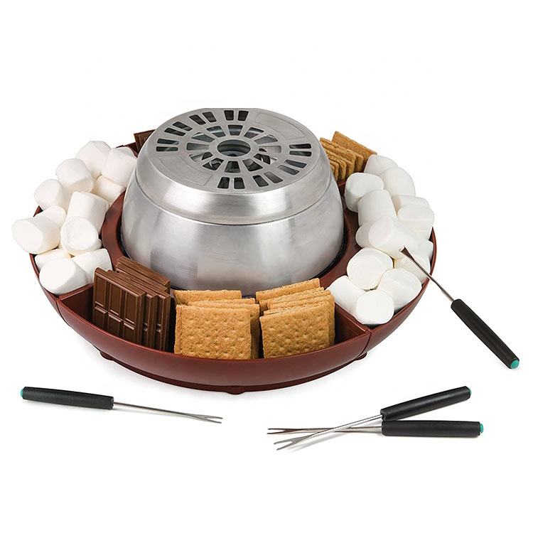 Smores Maker Tabletop Indoor - Flameless Electric Marshmallow Roaster