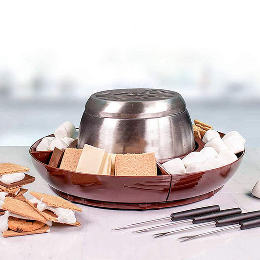 Smores Maker Tabletop Indoor - Flameless Electric Marshmallow Roaster