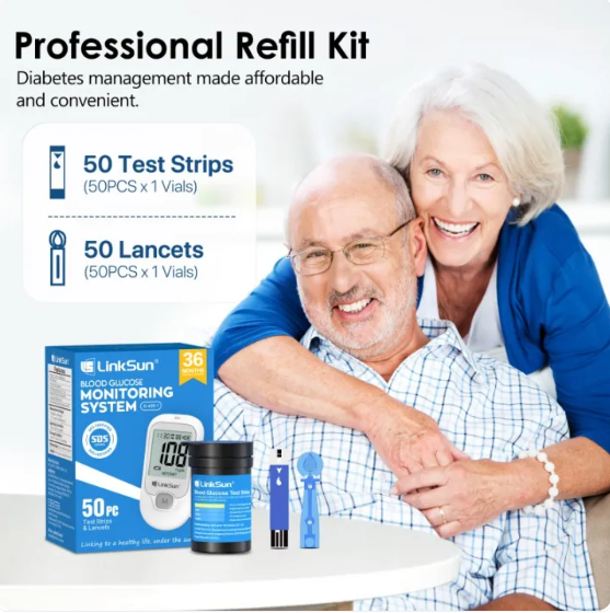 Blood Glucose Meter Kit – 50 Strips & Tester