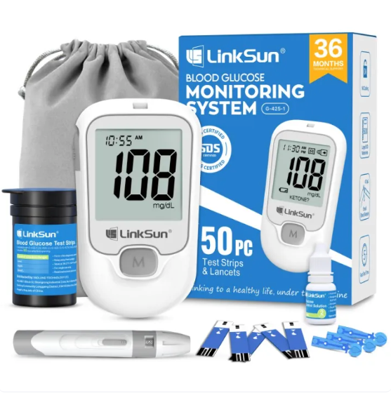 Blood Glucose Meter Kit – 50 Strips & Tester